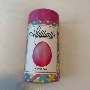 Holiball - Pink Egg Inflatable Ornament